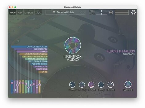 Logiciel de studio Plugins d'effets Nightfox Audio Nightfox Audio Plucks and Mallets (Produit numérique) - 2