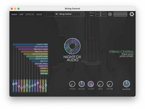 Studio software plug-in effect Nightfox Audio Nightfox Audio String Central (Digitaal product) - 2