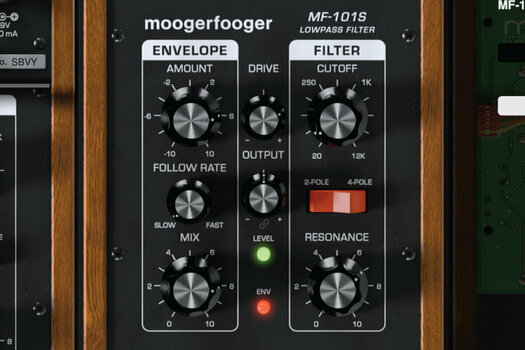 Programski FX procesor z vtičnikom MOOG MoogerFooger Software MF-101S Low Pass Filter (Digitalni izdelek) - 3