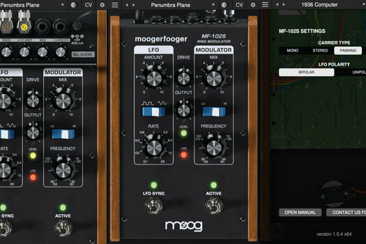 Plug-In software da studio MOOG MoogerFooger Software MF-102S Ring Modulator (Prodotto digitale) - 2