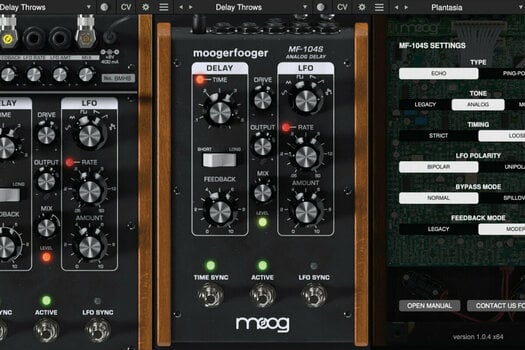 Logiciel de studio Plugins d'effets MOOG MoogerFooger Software MF-104S Analog Delay (Produit numérique) - 2