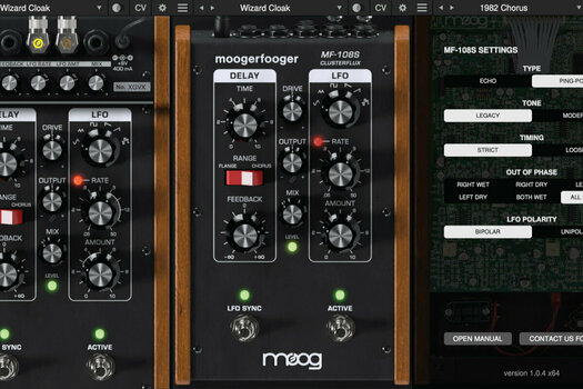 Logiciel de studio Plugins d'effets MOOG MoogerFooger Software MF-108S ClusterFlux (Produit numérique) - 2