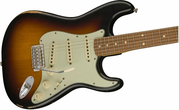 Elektromos gitár Fender Road Worn 60s Stratocaster Pau Ferro 3-Tone Sunburst - 4