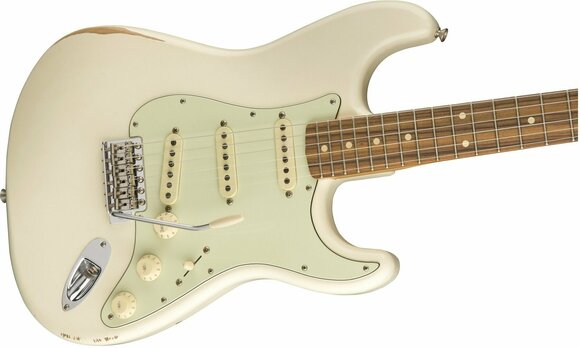 Elektrische gitaar Fender Road Worn 60s Stratocaster Pau Ferro Olympic White - 3