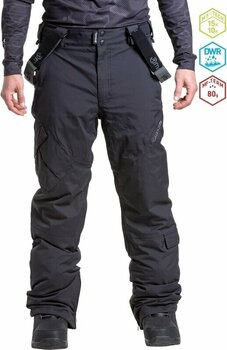 Lyžařské kalhoty Meatfly Ghost SNB & Ski Pants Black S - 2