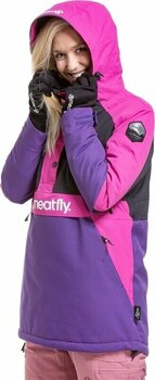 Ски яке Meatfly Aiko Womens SNB and Ski Jacket Petunia/Black S - 5