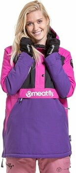 Lyžiarska bunda Meatfly Aiko Womens SNB and Ski Jacket Petunia/Black M Lyžiarska bunda - 4