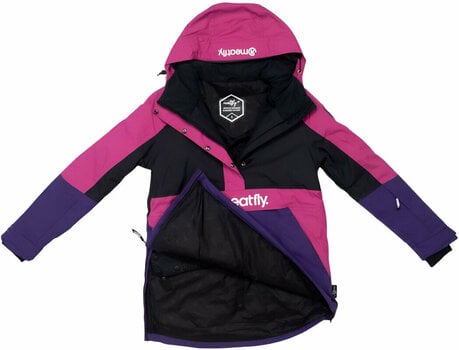 Casaco de esqui Meatfly Aiko Womens SNB and Ski Jacket Petunia/Black M - 15