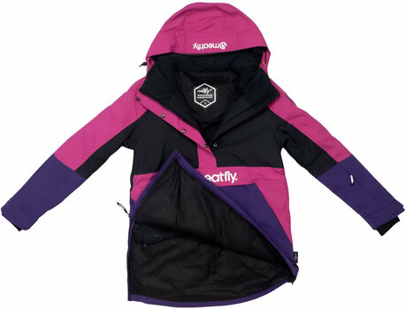Casaco de esqui Meatfly Aiko Womens SNB and Ski Jacket Petunia/Black L - 15