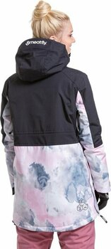 Giacca da sci Meatfly Aiko Womens SNB and Ski Jacket Clouds Pink/Black S - 3