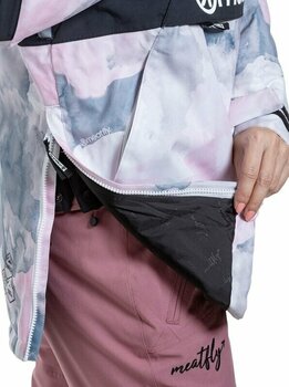 Ski Jacke Meatfly Aiko Womens SNB and Ski Jacket Clouds Pink/Black M Ski Jacke - 10