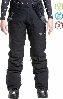 Lyžařské kalhoty Meatfly Foxy Womens SNB and Ski Pants Black M Lyžařské kalhoty - 2