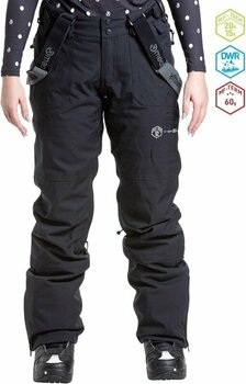 Pantalons de ski Meatfly Foxy Womens SNB and Ski Pants Black L - 2