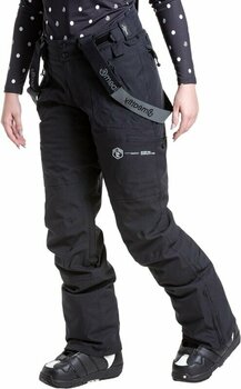 Pantalons de ski Meatfly Foxy Womens SNB and Ski Pants Black L - 4