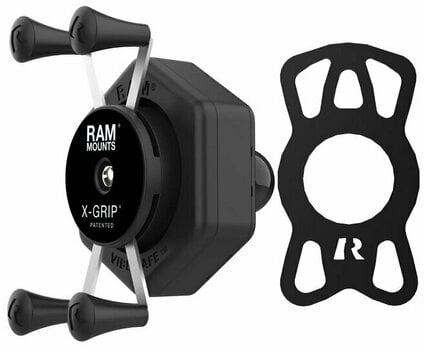 Moto porta cellulare / GPS Ram Mounts X-Grip Phone Holder with Ball & Vibe-Safe Adapter - 2