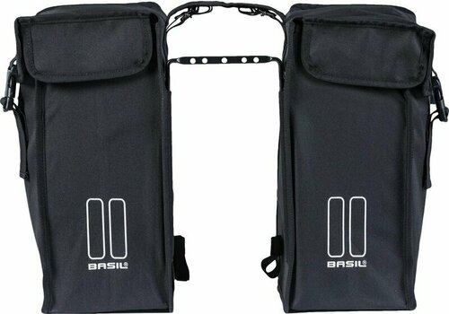 Kolesarske torbe Basil Mara XXL Double Bicycle Bag Black 2XL 47 L - 3