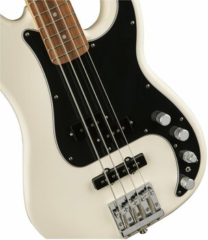 Elektromos basszusgitár Fender Deluxe Active Precision Bass Special PF Olympic White - 5