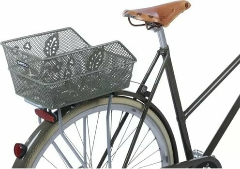Nosič na kolo Basil Cento Flower Bicycle Basket Rear Olive Green Košík na kolo - 5