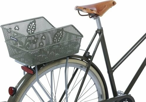 Nosič na kolo Basil Cento Flower S Bicycle Basket Rear Olive Green S - 5