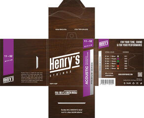 Guitar strings Henry's Phosphor Premium 11-52 Guitar strings - 2