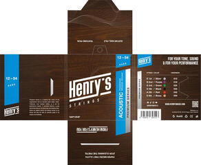 Struny pro akustickou kytaru Henry's Phosphor Premium 12-54 Struny pro akustickou kytaru - 2