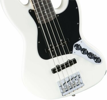 Baixo de 5 cordas Fender Deluxe Active Jazz Bass V PF Olympic White - 3