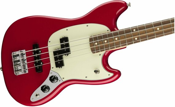 4-strängad basgitarr Fender Mustang Bass PJ Pau Ferro Torino Red - 3