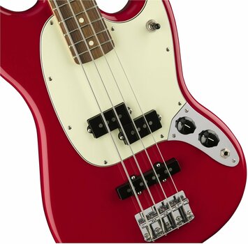 4-strängad basgitarr Fender Mustang Bass PJ Pau Ferro Torino Red - 5