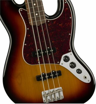 E-Bass Fender 60s Jazz Bass Pau Ferro 3-Tone Sunburst with Gigbag - 5