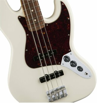 E-Bass Fender 60s Jazz Bass Pau Ferro Olympic White with Gigbag - 5