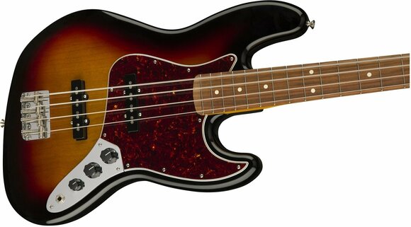 E-Bass Fender 60's Jazz Bass Pau Ferro Lacquer 3-Tone Sunburst - 4