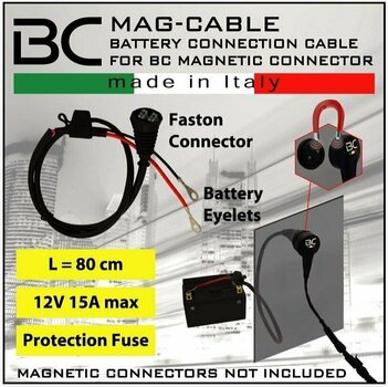 Oplader til motorcykler BC Battery Charger Magnetic Connection Cable - 3