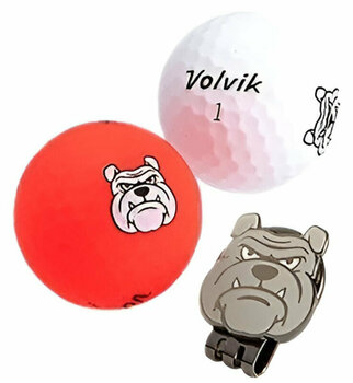 Golfball Volvik Bull Dog 4 Pack Golf Balls Plus Ball Marker - 2