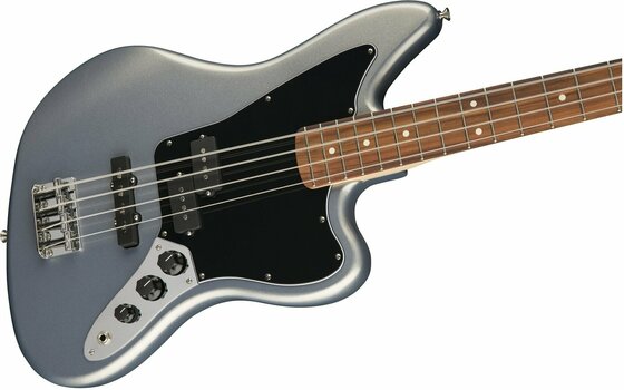 Basse électrique Fender Standard Jaguar Bass Pau Ferro Ghost Silver - 4