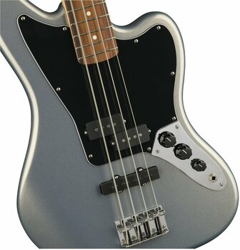Basse électrique Fender Standard Jaguar Bass Pau Ferro Ghost Silver - 5