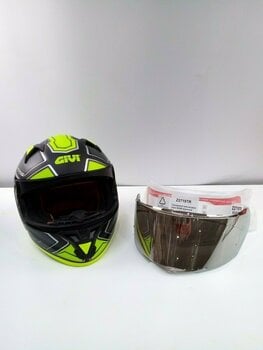 Helmet Givi 50.6 Sport Deep Matt Titanium/Yellow 2XL Helmet (Pre-owned) - 2