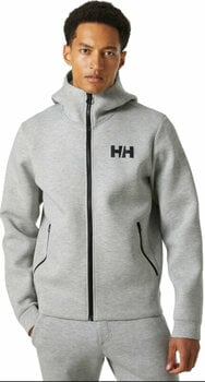 Kabát Helly Hansen Men's HP Ocean Full-Zip 2.0 Kabát Grey Melange L - 3