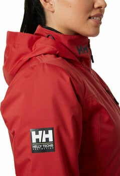 Jacka Helly Hansen Women's Crew Hooded Midlayer 2.0 Jacka Red S - 6