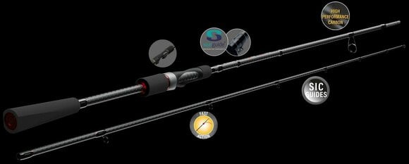 Lansetă Spinning Sportex Black Pearl MAXX 2,1 m 20 g 2 părți - 4