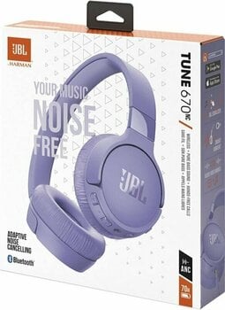 Brezžične slušalke On-ear JBL Tune 670NC Purple - 11