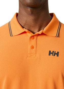 Camisa Helly Hansen Men's Kos Quick-Dry Polo Camisa Poppy Orange L - 5