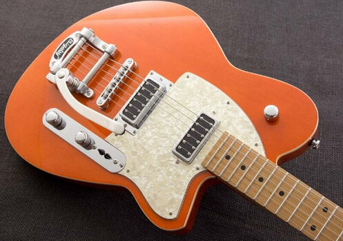 Електрическа китара Reverend Guitars Flatroc Rock Orange - 3