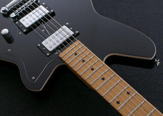 E-Gitarre Reverend Guitars Descent RA Midnight Black E-Gitarre - 1