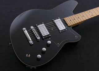 E-Gitarre Reverend Guitars Descent RA Midnight Black E-Gitarre - 2