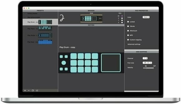 MIDI kontroler, MIDI ovladač Joué J-Play Full Pack Fire Edition + Pro Option - 2