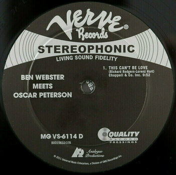 LP plošča Ben Webster - Meets Oscar Peterson (200g) (2 LP) - 5