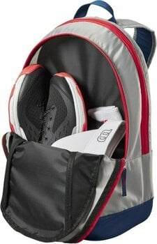 Tennistaske Wilson Junior Backpack Light Grey/Red-Blue Tennistaske - 3