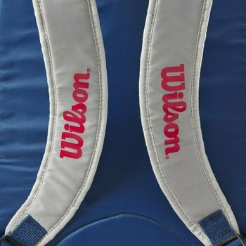 Saco de ténis Wilson Junior Backpack Light Grey/Red-Blue Saco de ténis - 5