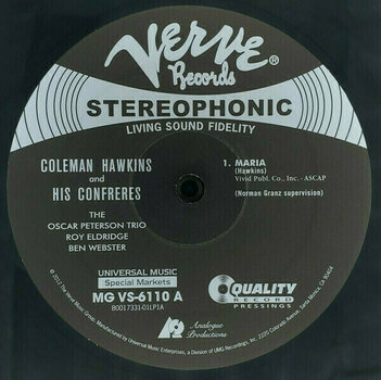 Vinyl Record Coleman Hawkins - And Confrères (Remastered) (200g) (2 x 12" Vinyl) - 2