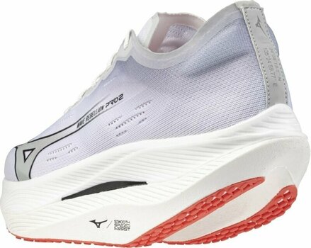 Road running shoes Mizuno Wave Rebellion Pro 2 White/Harbor/Mist Cayenne 42,5 Road running shoes - 4